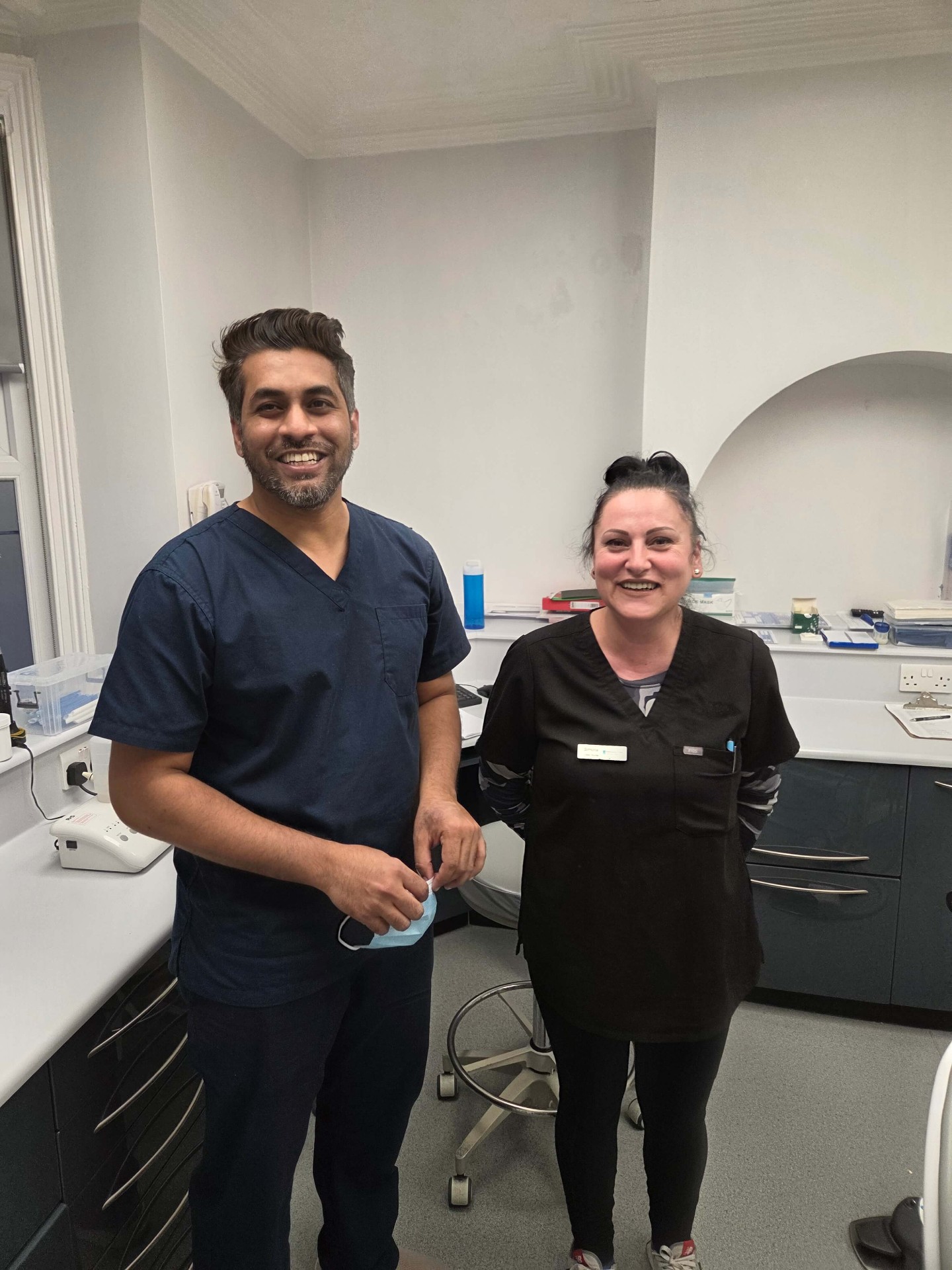 Friendly dental professional